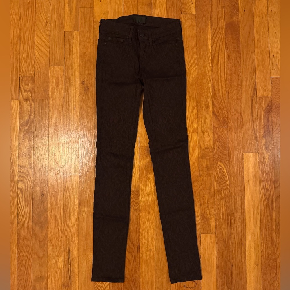 Women’s Vince Purple Textured Skinny Jeans Pants 25 Mulberry